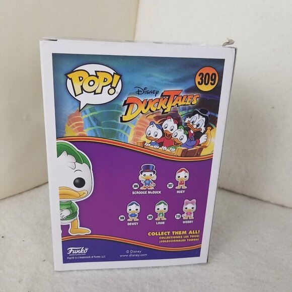 Funko Pop! Louie Duck #309, Disney vinyl figurine Ducktales green‎ sweater - Picture 3 of 6